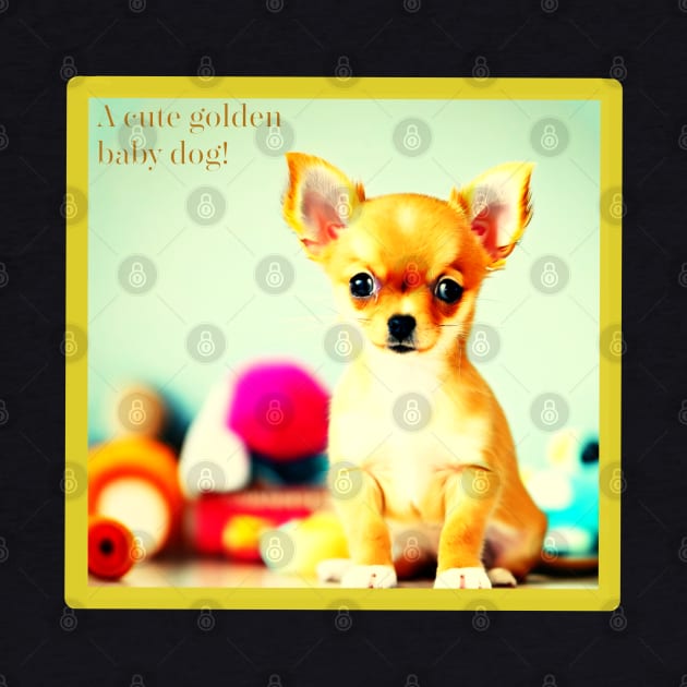 A Cute Golden Baby Dog by SureEtAlliste